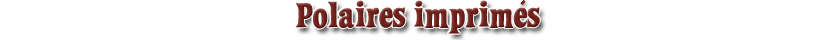 Polaires imprimés
